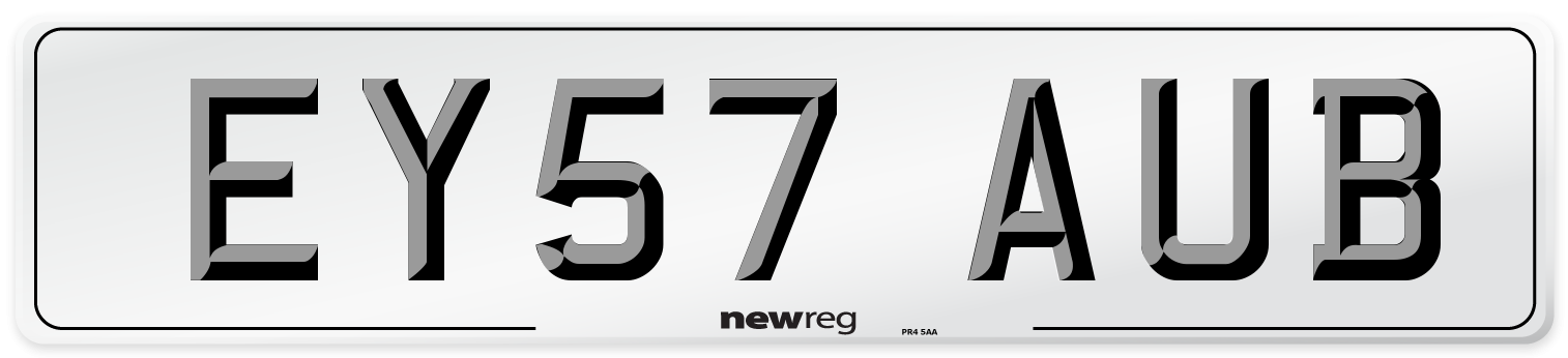 EY57 AUB Number Plate from New Reg